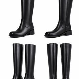 Elegant Black Knee-High Women's Boots